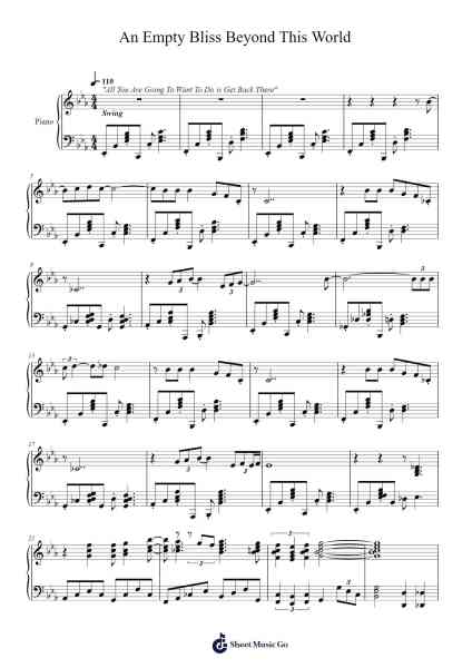 An Empty Bliss Beyond This World Sheet Music by The Caretaker-Arr.Hulstone Lilsper
