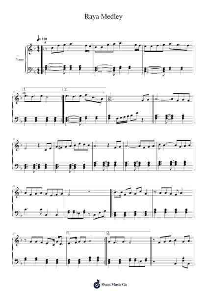 Raya Medley Sheet Music by Saloma-Arr.Simpmark
