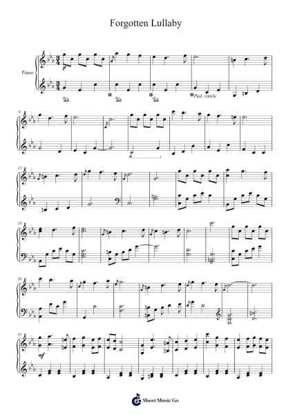 Forgotten Lullaby Sheet Music by Mudeth-Arr.Bartcent Whitegreve