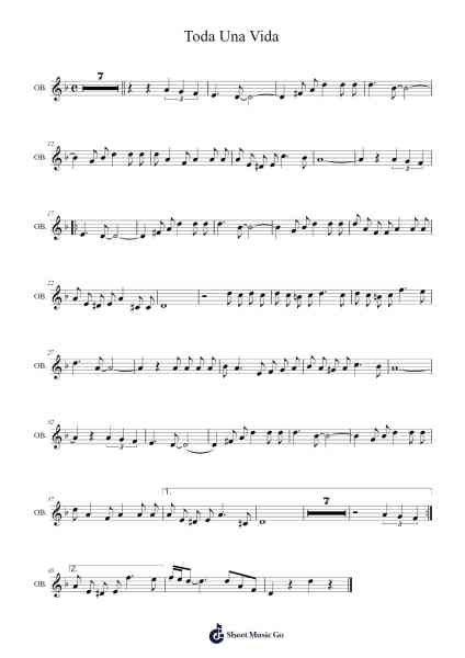 Toda Una Vida Sheet Music by Osvaldo Farrés-Arr.Roymens