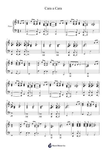 Cara a Cara Sheet Music by Marcos Vidal-Arr.Faulkvan