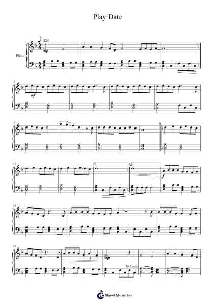 Play Date Sheet Music by Melanie Martinez-Arr.Warge