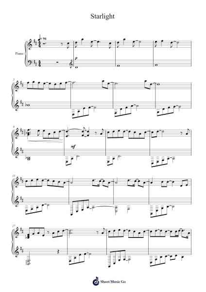 Starlight Sheet Music by Taeil (태일)-Arr.Werfith