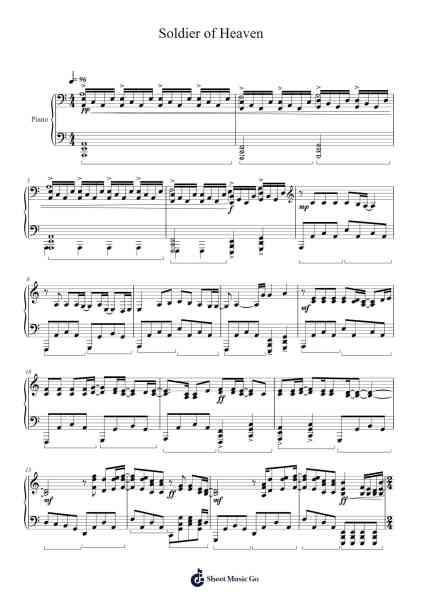 Soldier of Heaven Sheet Music by Sabaton-Arr.Davehan