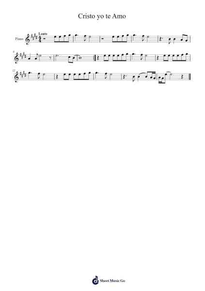 Cristo yo te Amo Sheet Music by Estefania Delgado-Arr.Campnah