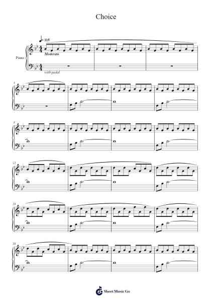 Choice Sheet Music by Flowerlyn Hoophy-Arr.Alickthodore