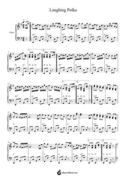 Laughing Polka Sheet Music by Cryghes-Arr.Ninah