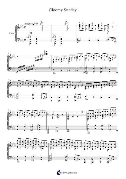 Gloomy Sunday Sheet Music by Rezso Seress-Arr.Boralph Giltin