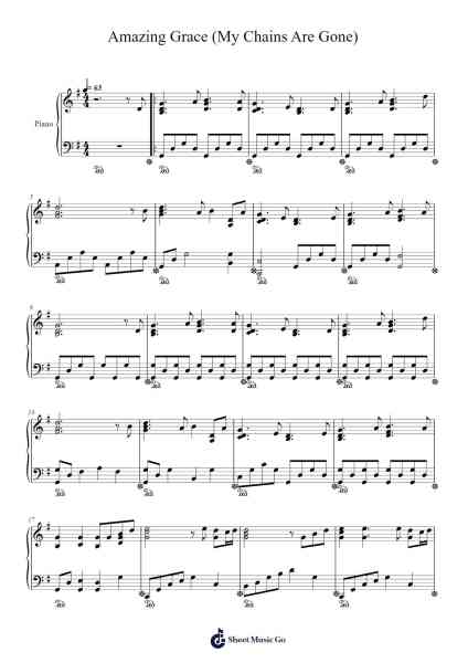 Amazing Grace (My Chains Are Gone) Sheet Music by Chris Tomlin-Arr.Wilheljones