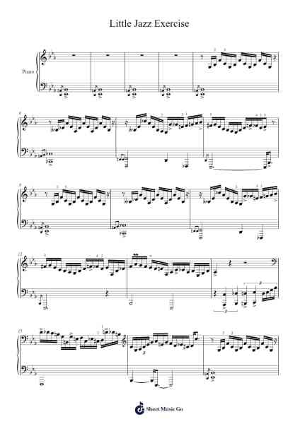 Little Jazz Exercise Sheet Music by Oscar Peterson-Arr.Sailsharte Troypril