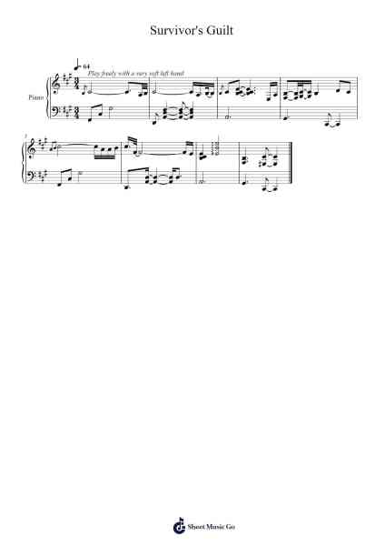 Survivor's Guilt Sheet Music by Joey Bada$-Arr.Reedthey Zeway