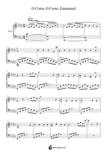O Come, O Come, Emmanuel Sheet Music by Matthew Baumler-Arr.Fowcoln