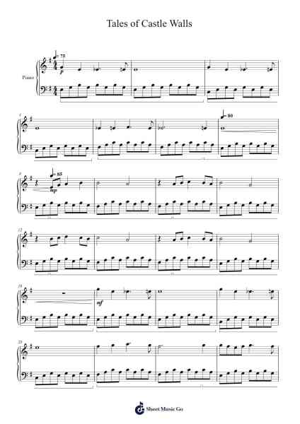 Tales of Castle Walls Sheet Music by Finflower-Arr.Beautle