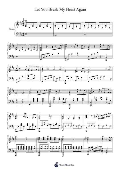 Let You Break My Heart Again Sheet Music by Laufey-Arr.Quingar