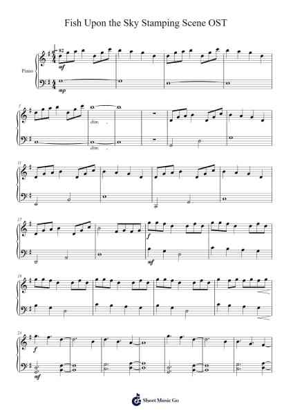 Fish Upon the Sky Stamping Scene OST 樂譜由 weesh7979 - 編曲 Mattbart Stephy