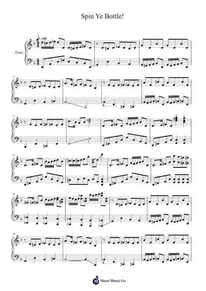 Spin Ye Bottle! Sheet Music by Flotate Croftslace-Arr.Dilpont Trollsper