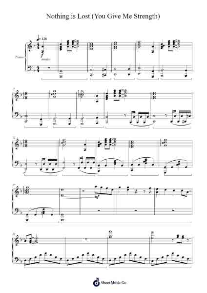 Nothing is Lost (You Give Me Strength) Sheet Music by The Weeknd-Arr.Hewgy Fowearl