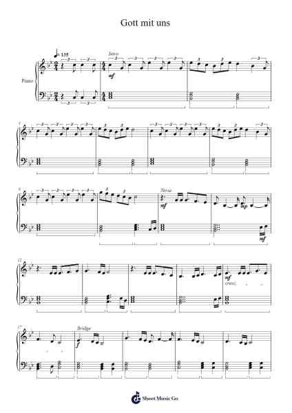 Gott mit uns Sheet Music by Sabaton-Arr.Mablia Finkeith