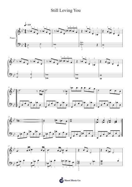 Still Loving You Sheet Music by Scorpions-Arr.Oisensel Hilget