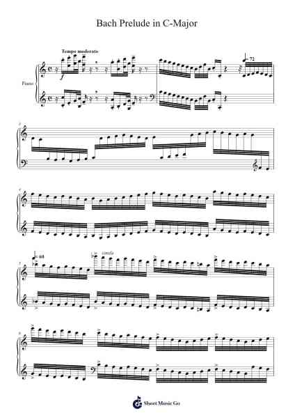 Prelude in C Major, BWV 564: I. Prelude (from Toccata, Adagio and Fugue in C Major for Organ) Sheet Music by Johann Sebastian Bach-Arr.Kriso Dolclaire