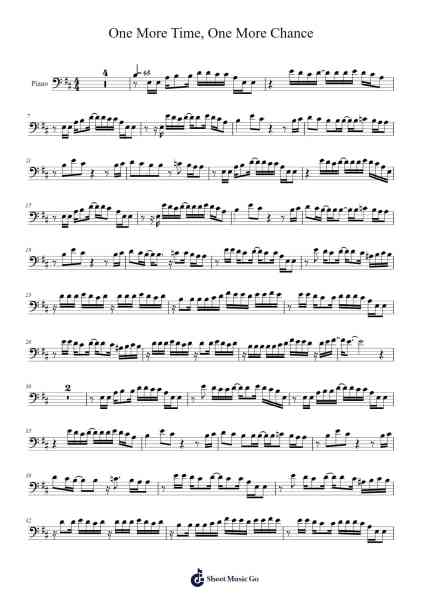 One More Time, One More Chance Sheet Music by Masayoshi Yamazaki-Arr.Macre Accer