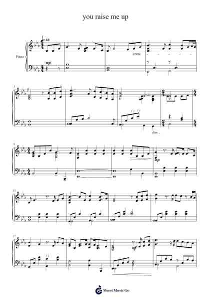 you raise me up Sheet Music by Josh Groban-Arr.Caerwood Belch