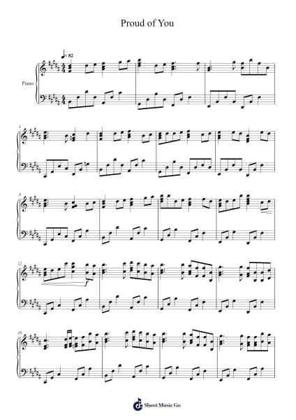Proud of You Sheet Music by Fiona Fung-Arr.Keatsrid Burnsgo