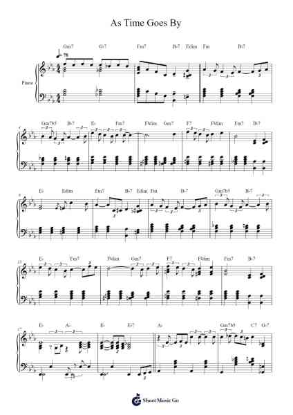 As Time Goes By Sheet Music by Herman Hupfeld-Arr.Saxfox Wolfrin