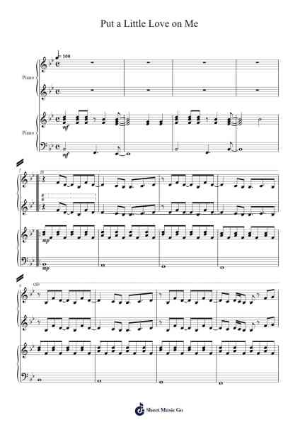 Put a Little Love on Me Sheet Music by Niall Horan-Arr.Dekes