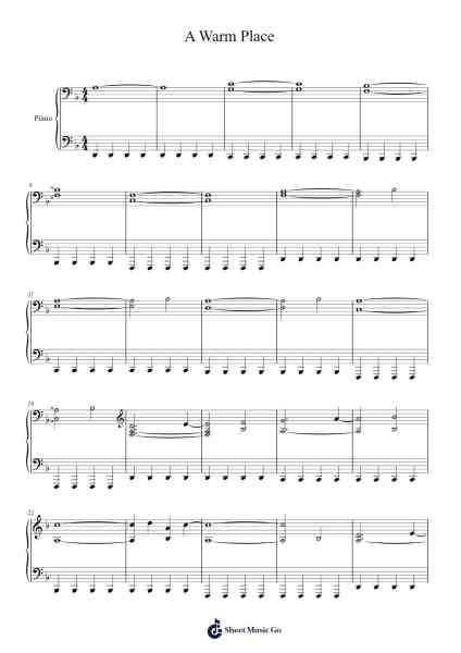 A Warm Place Sheet Music by Nine Inch Nails-Arr.Davexy Tykins