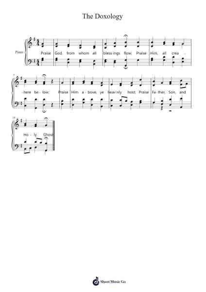 The Doxology Sheet Music by undefined-Arr.Sodwight
