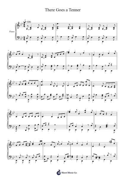 There Goes a Tenner Sheet Music by Kate Bush-Arr.Yetjeames Sailsdia