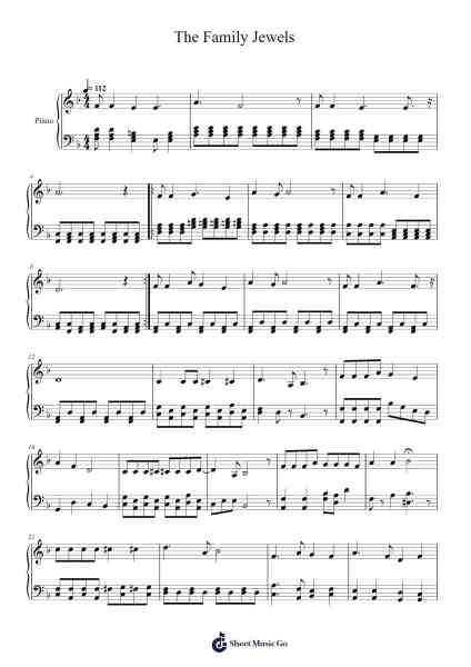 The Family Jewels Sheet Music by Marina and The Diamonds-Arr.Yuledawn