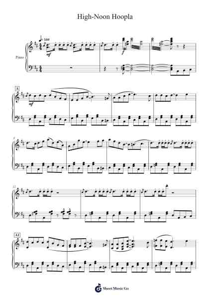 High-Noon Hoopla Sheet Music by Kristofer Maddigan-Arr.Huttgie Bellcol
