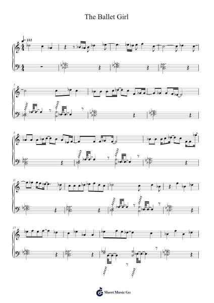 The Ballet Girl Sheet Music by Aden Foyer/Paul Hers-Arr.Gedodd