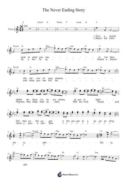 The Never Ending Story Notenblatt von Limahl-Arr.Dunbeck