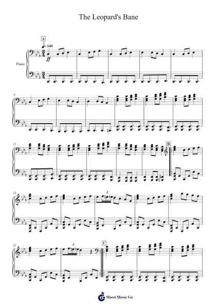 The Leopard's Bane Sheet Music by Phyrnna-Arr.Wildeh Francesgrace