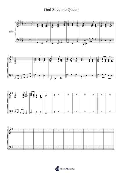God Save the Queen Sheet Music by Anonymous-Arr.Housebuck Boylejones