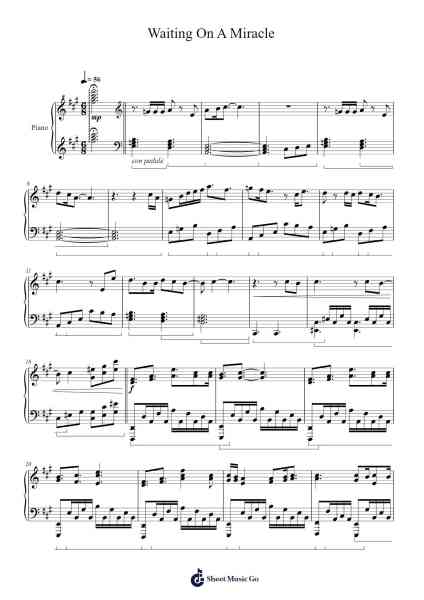 Waiting On A Miracle Sheet Music by Lin-Manuel Miranda-Arr.Lanme
