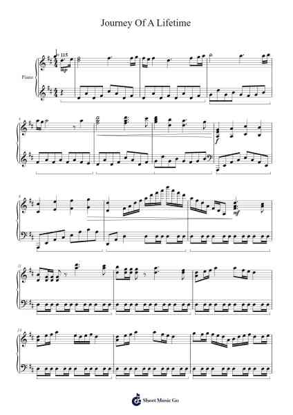 Journey Of A Lifetime - Main Theme - Frieren: Beyond Journey's End Sheet Music by Evan Call-Arr.Theopys