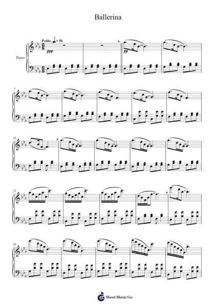 Ballerina Notas de música por Yehezkel Raz-Arr.Beernoel Oisensharp