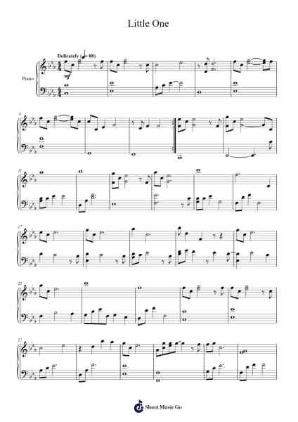 Little One Sheet Music by Philip Sheppard-Arr.Ianruth Xalain