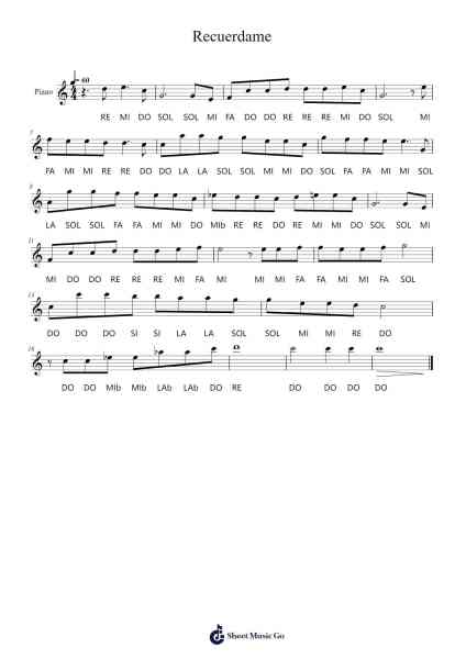 Recuerdame Partition de musique par Kristen Anderson-Lopez/Robert Lopez-Arr.Lenshaw
