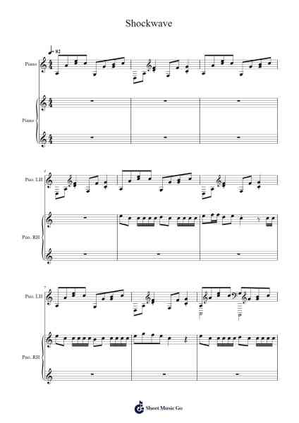 Shockwave Sheet Music by Marshmello-Arr.Yulegus