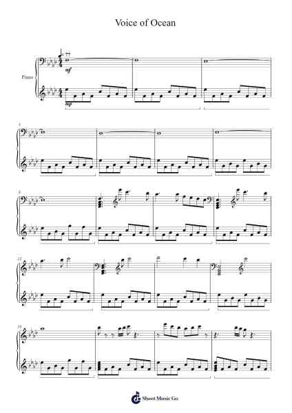 Voice of Ocean Sheet Music by undefined-Arr.Blansid Pashaw
