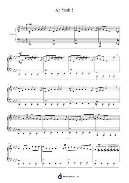 Ah Yeah!! Sheet Music by Sukima Switch-Arr.Thodoreien