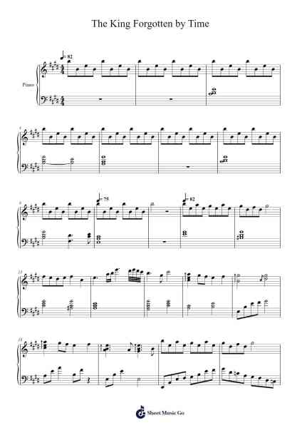 The King Forgotten by Time Sheet Music by Pagdes-Arr.Atwright