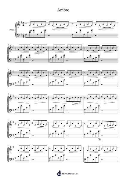 Ambro Sheet Music by Olivia Belli-Arr.Annnat Keclair