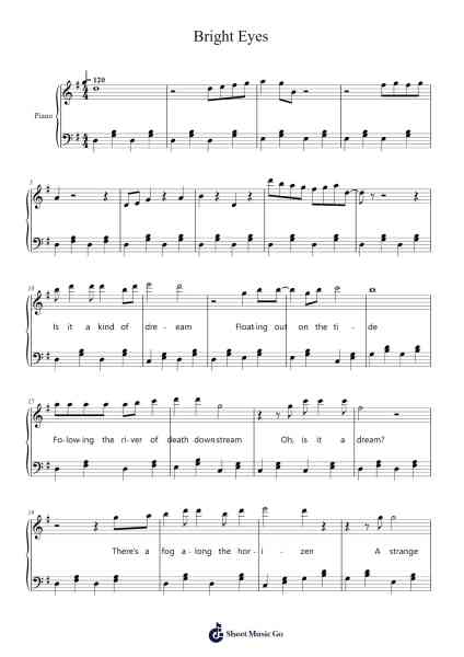 Bright Eyes Sheet Music by Mike Batt-Arr.Popgram Migcky