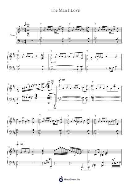 The Man I Love Sheet Music by Art Tatum/George Gershwin-Arr.Rhysboyce